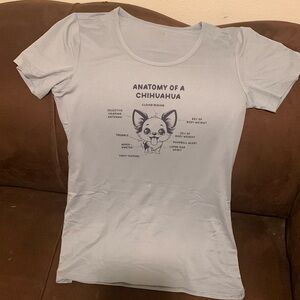 Ladies cool tee shirt with cute Chihuahua size small